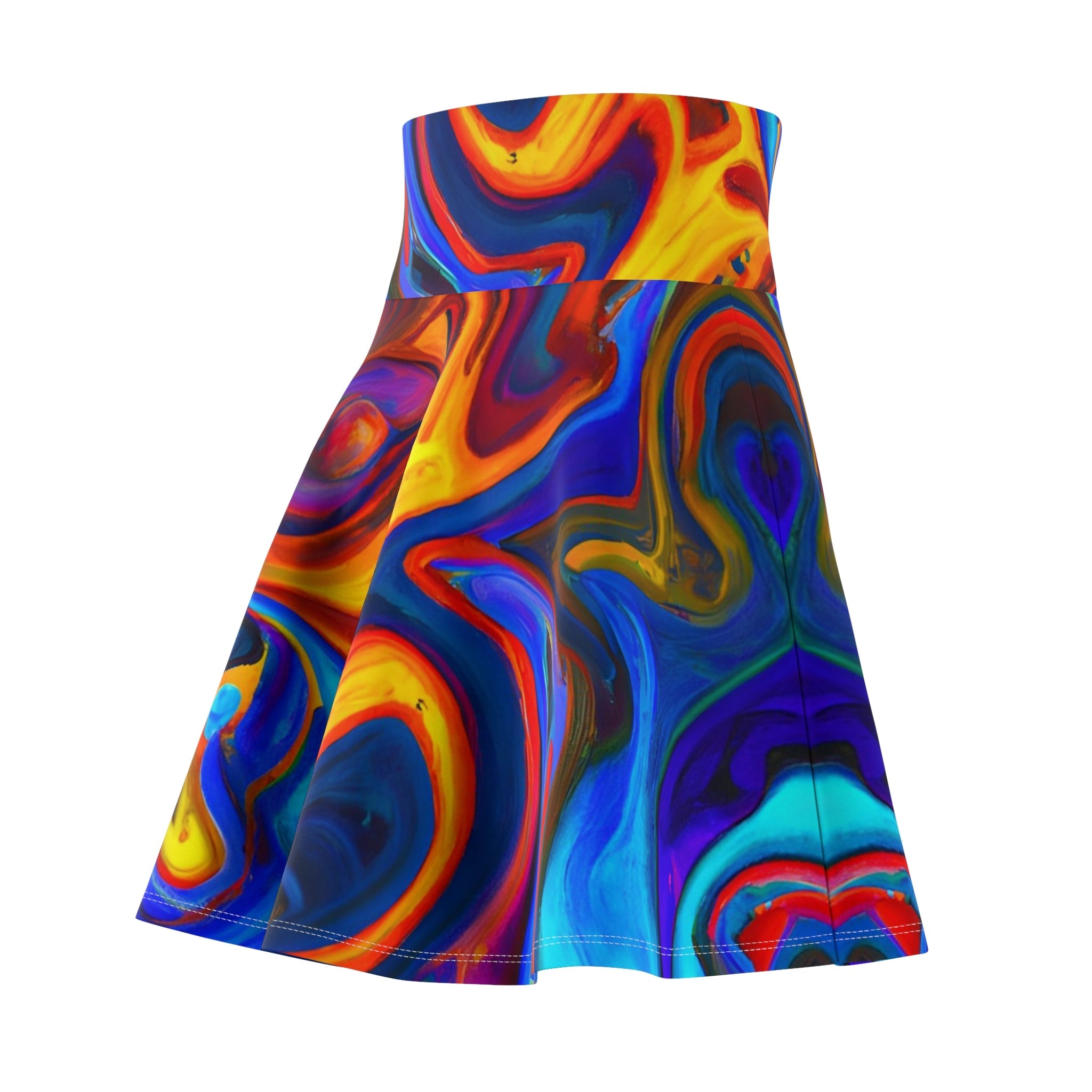 Skater Skirt - Women's Mind - Bending Skater Skirt - Acid Daddy