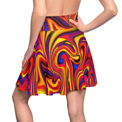 Skater Skirt - Womens Vibrational Skater Skirt - Acid Daddy