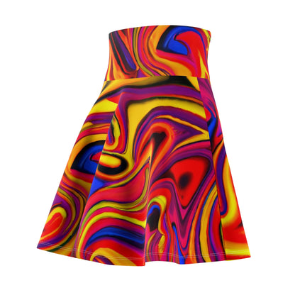 Skater Skirt - Womens Vibrational Skater Skirt - Acid Daddy