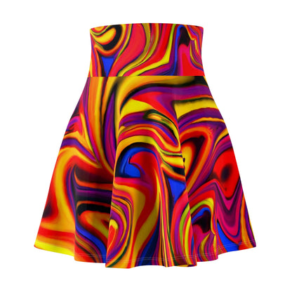 Skater Skirt - Womens Vibrational Skater Skirt - Acid Daddy