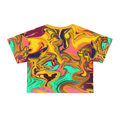 All Over Prints - Women's Vivid Crop Top Tee - Acid Daddy