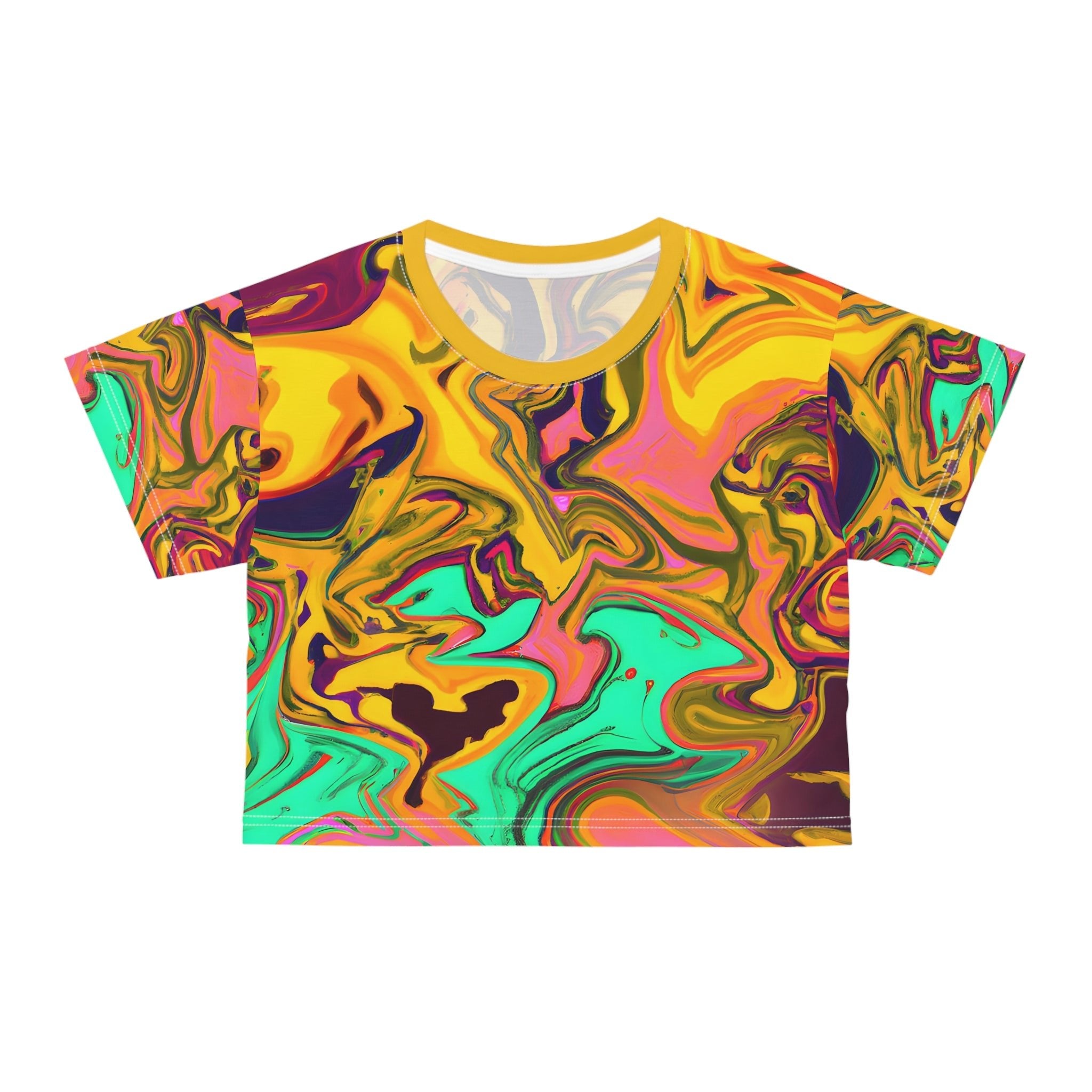 All Over Prints - Women's Vivid Crop Top Tee - Acid Daddy