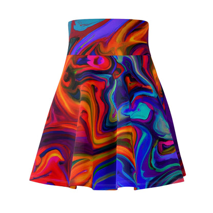 Skater Skirt - Womens Blue Zen Skater Skirt - Acid Daddy